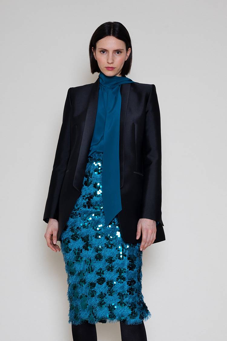 Sly 010 Bluse mit Schal-Detail