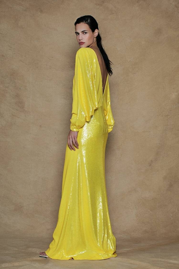 Sly 010 Bodenlanges Paillettenkleid