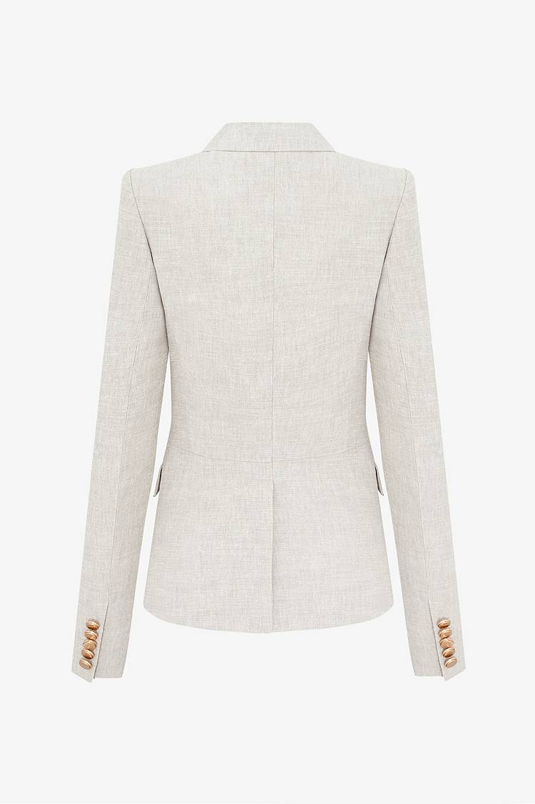Sly 010 Doppelreihiger Blazer Aus Leinengemisch