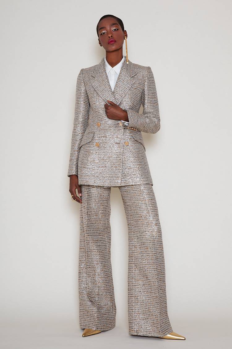 Sly 010 **Doppelreihiger Blazer Aus Tweed**