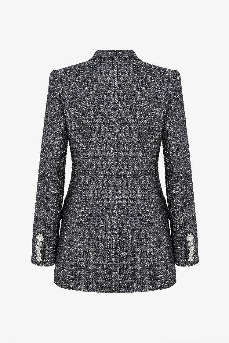 Sly 010 **Doppelreihiger Blazer Aus Tweed**