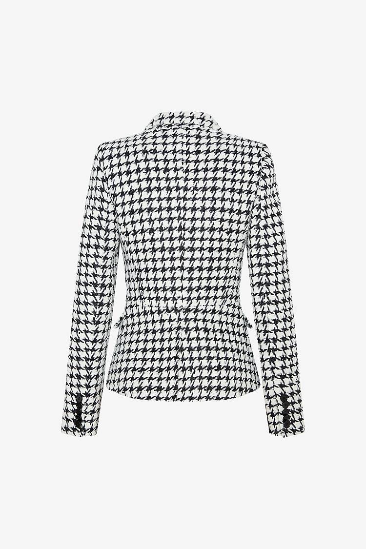 Sly 010 Doppelreihiger Tweedblazer Mit Goldknöpfen