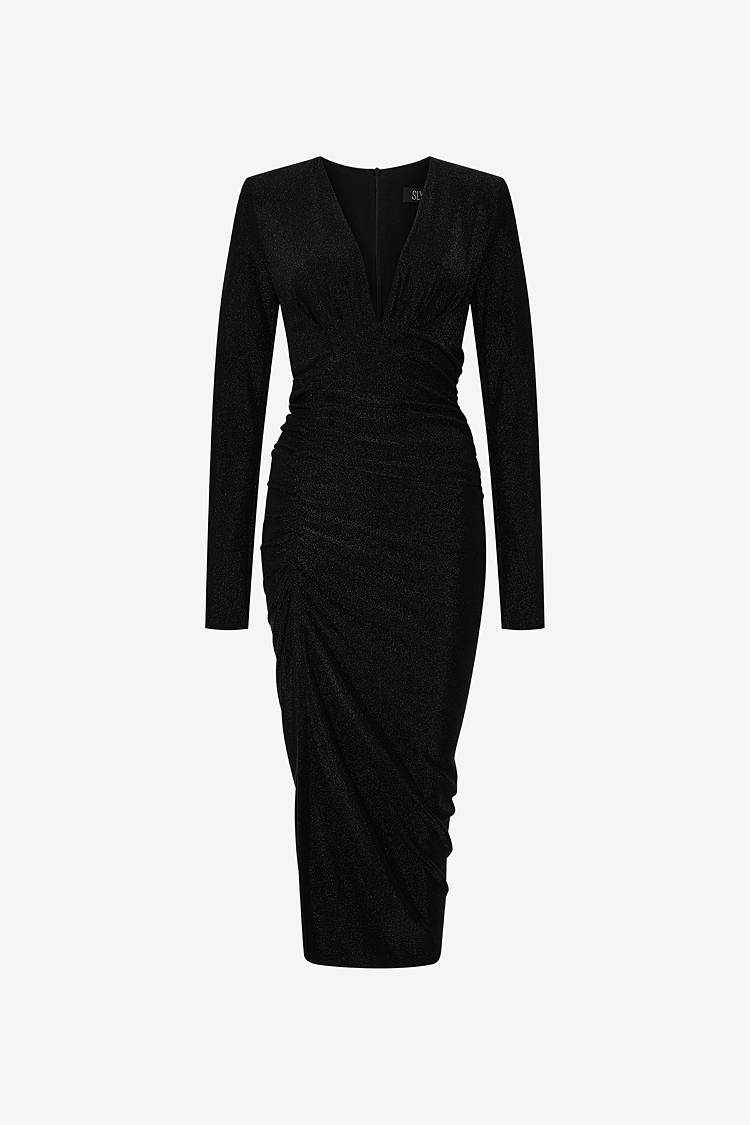 Sly 010 Draped Lurex Dress
