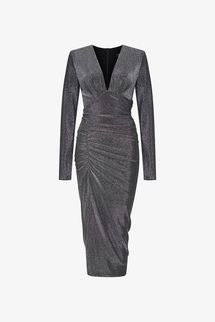 Sly 010 Draped Lurex Dress