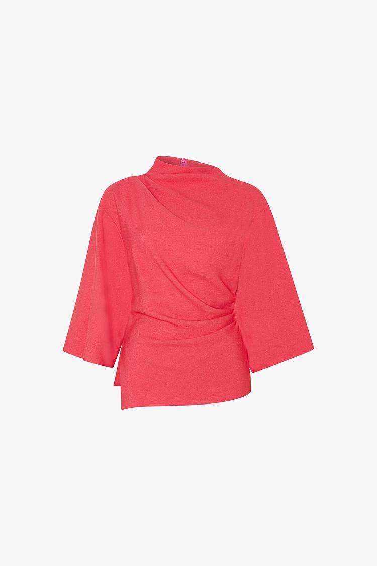 Sly 010 Drapiertes Top mit weiten Ärmeln