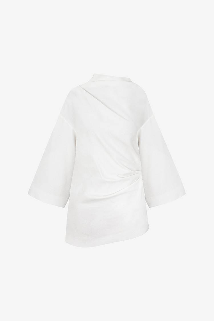 Sly 010 Drapiertes Top mit weiten Ärmeln