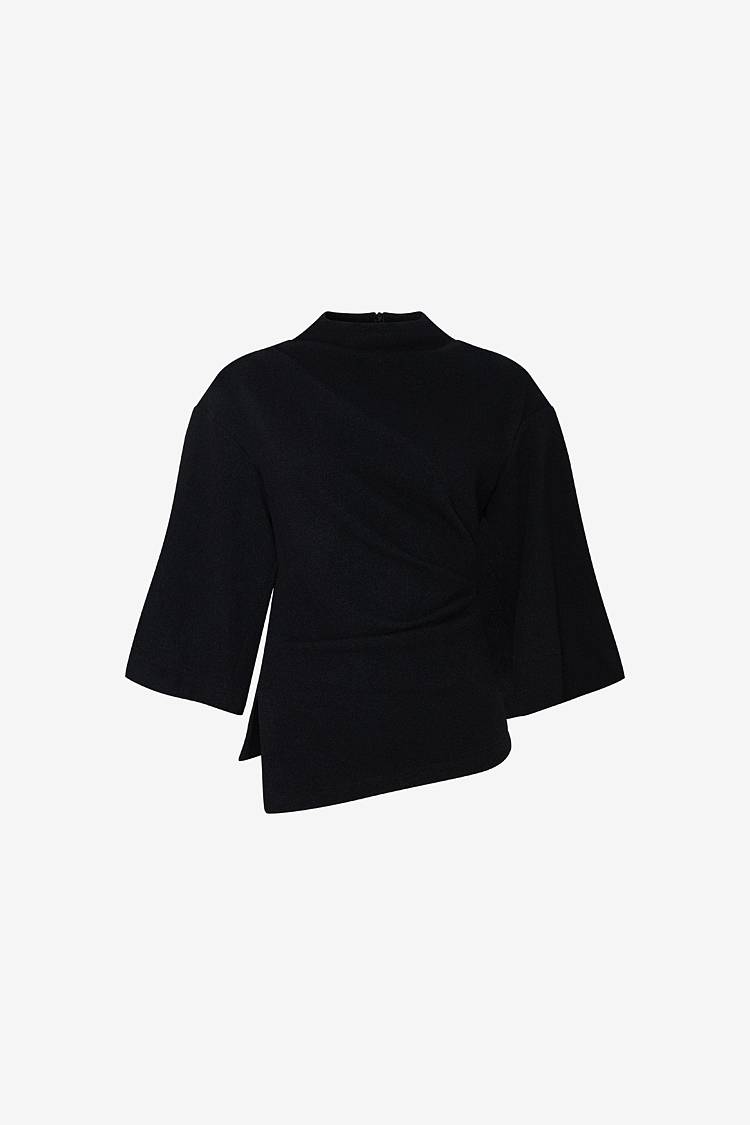 Sly 010 Drapiertes Top mit weiten Ärmeln