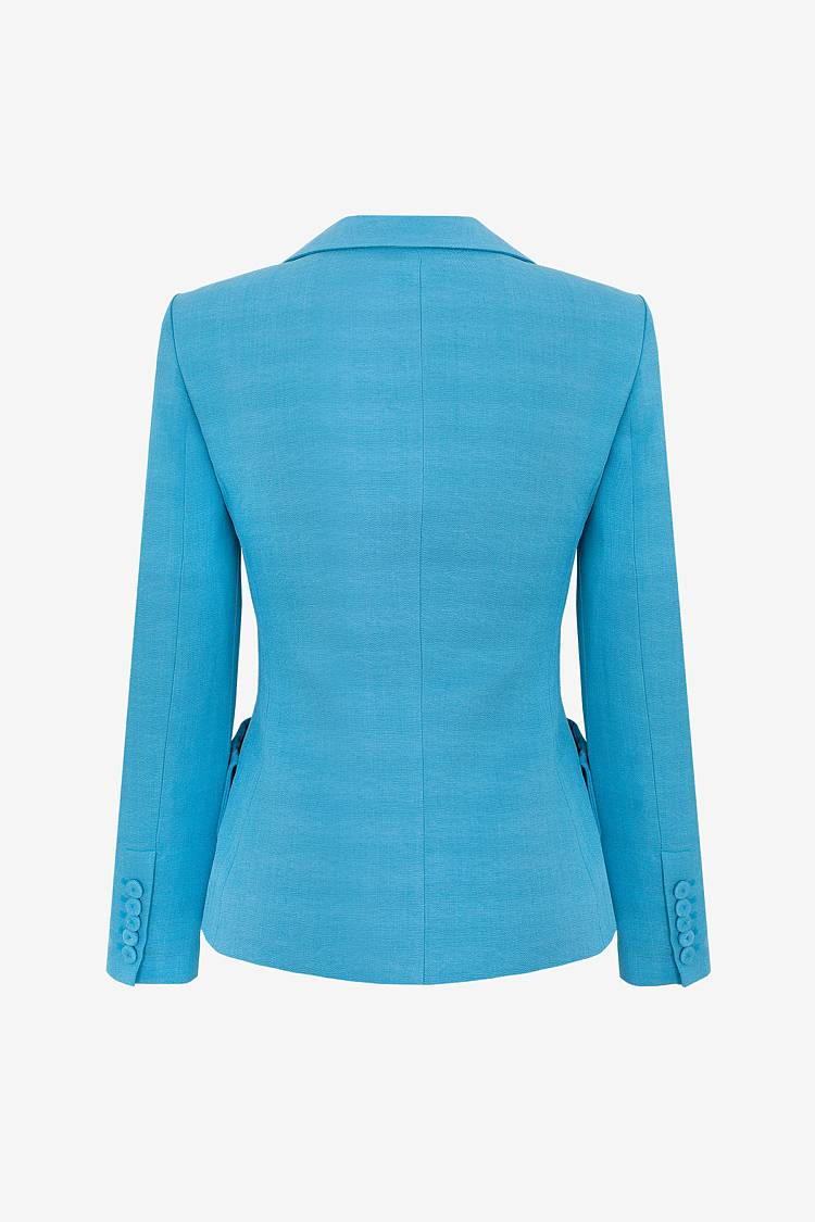 Sly 010 Einreihiger Blazer Aus Crêpe-envers-Satin