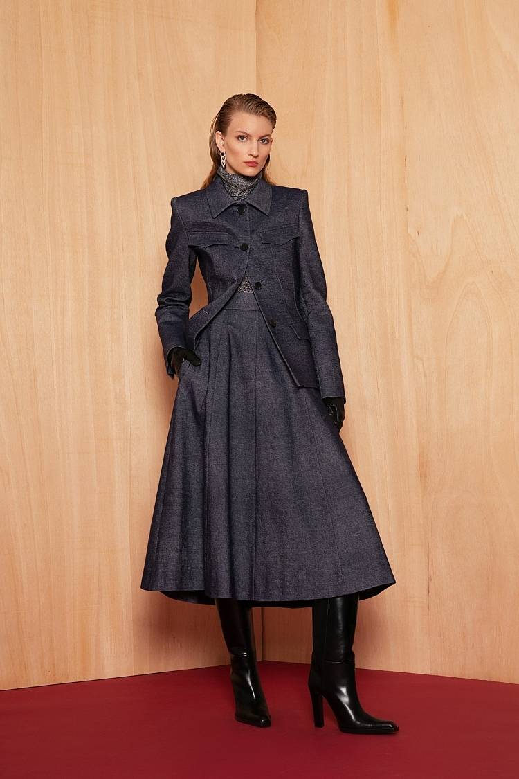 Sly 010 Einreihiger Denimblazer Mit Pattentaschen