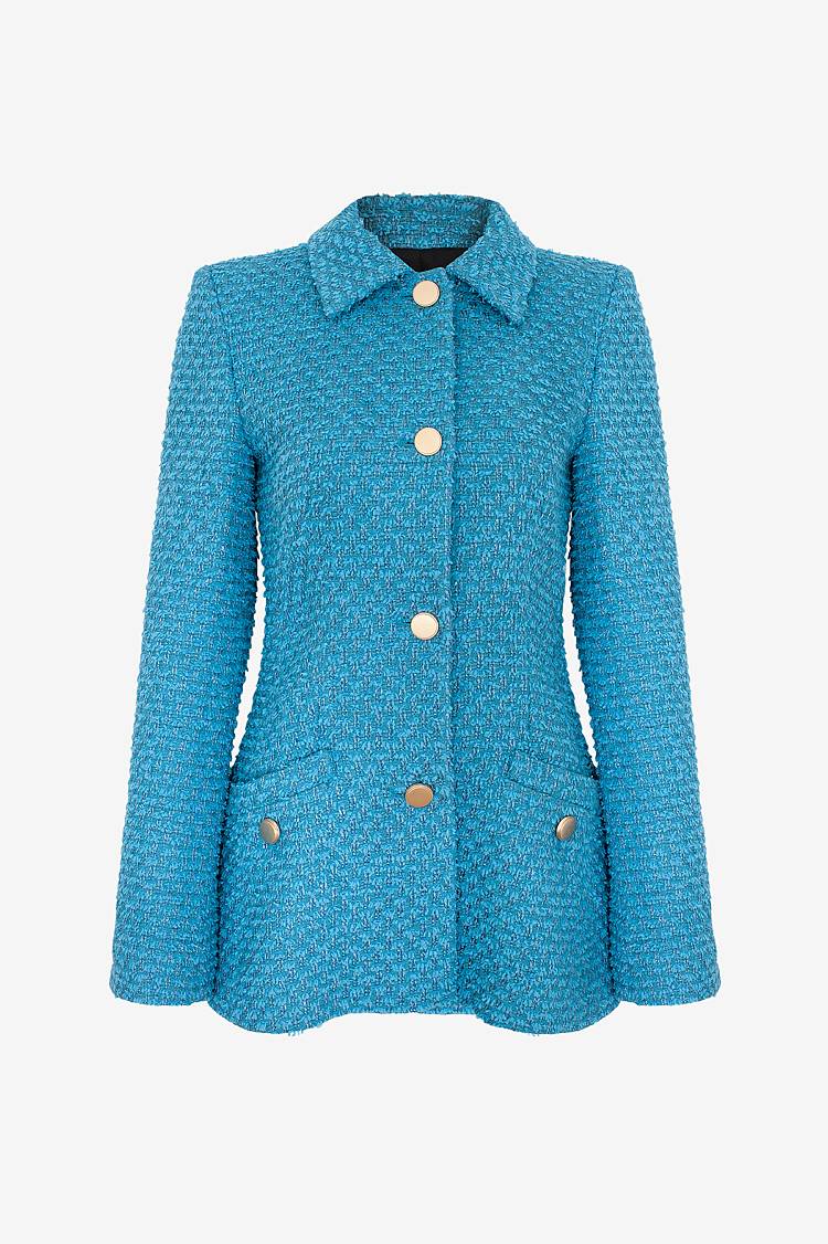 Sly 010 Einreihiger Tweed-Blazer