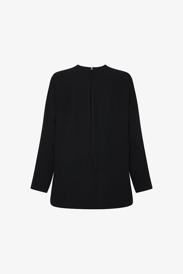 Sly 010 Elegantes Geradliniges Top Aus Crêpe