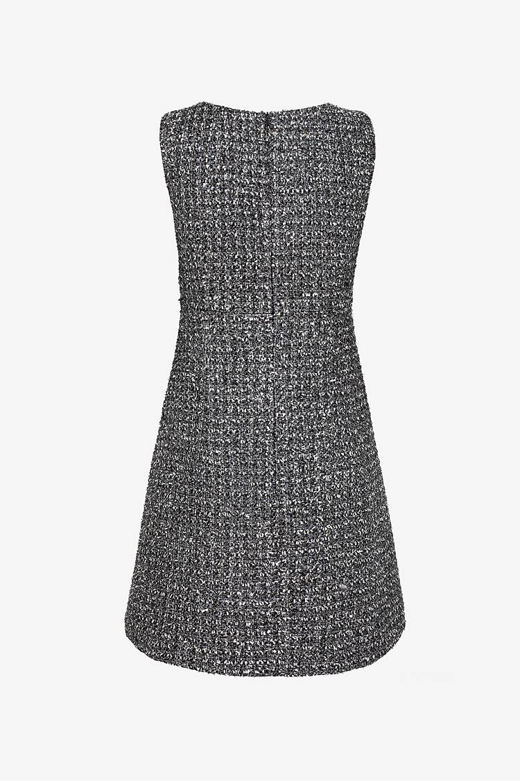 Sly 010 Feminines Kleid Aus Glitzerndem Tweed