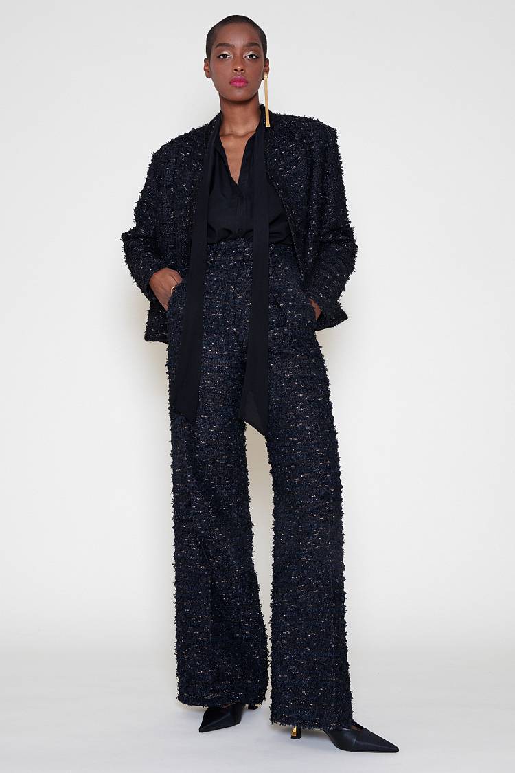 Sly 010 Geknöpfte Schluppenbluse