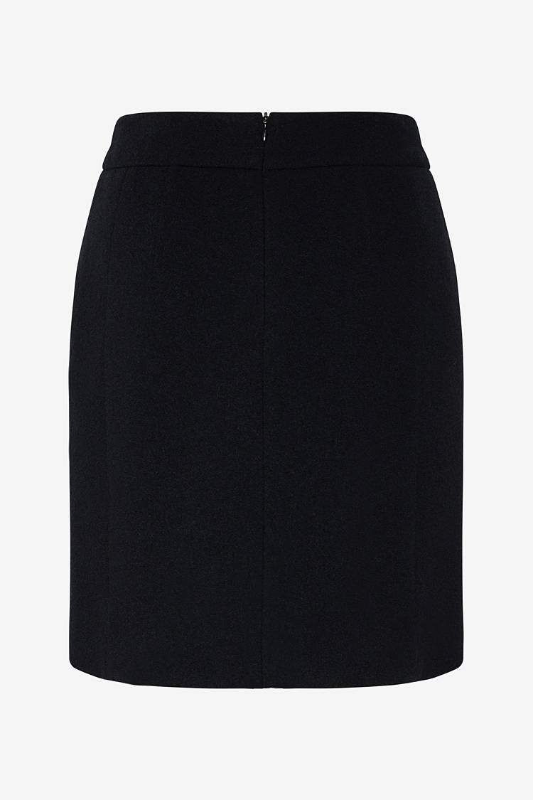 Sly 010 Hoch Taillierter Minirock Aus Wolle