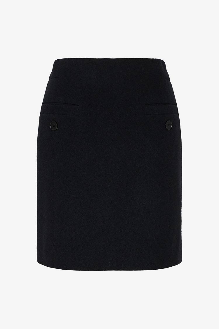 Sly 010 Hoch taillierter Minirock aus Wolle