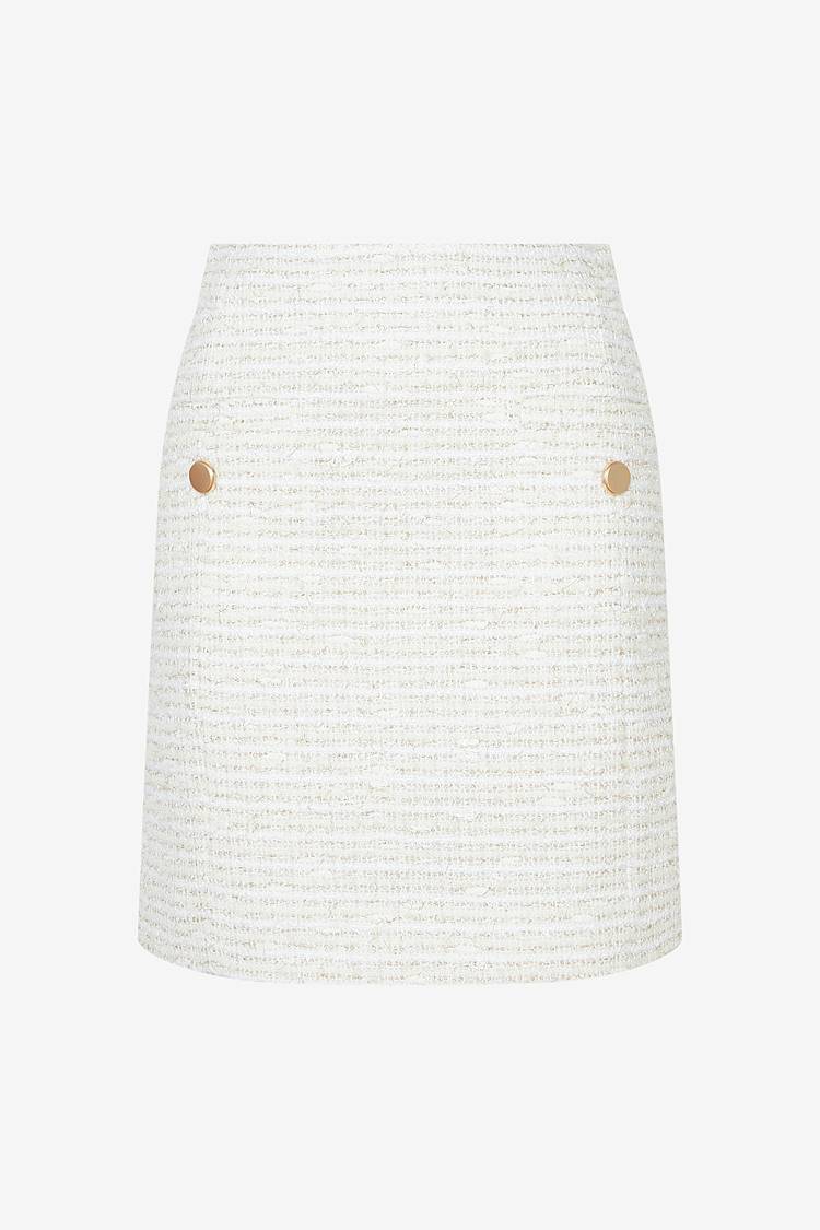 Sly 010 Hoch taillierter Tweed-Minirock