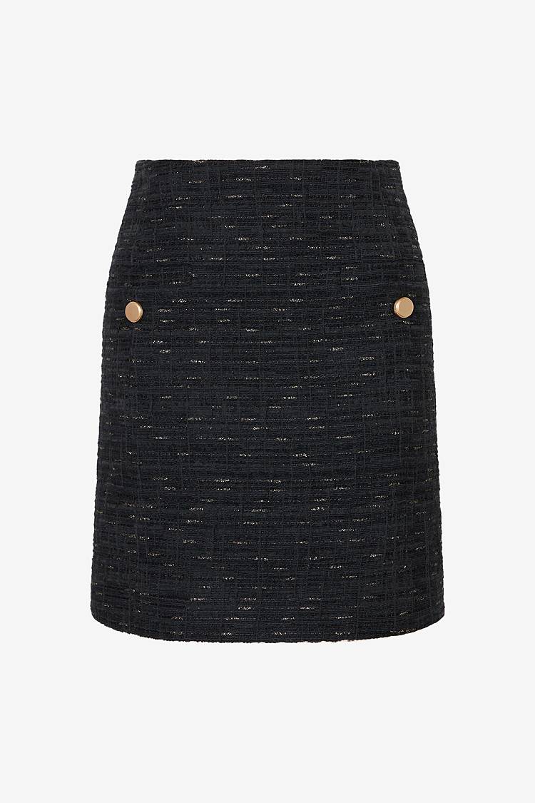 Sly 010 Hoch taillierter Tweed-Minirock