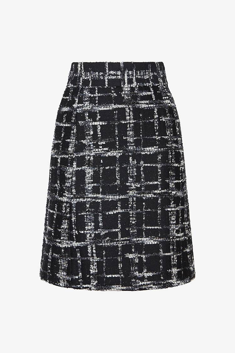 Sly 010 Hoch taillierter Tweed-Minirock