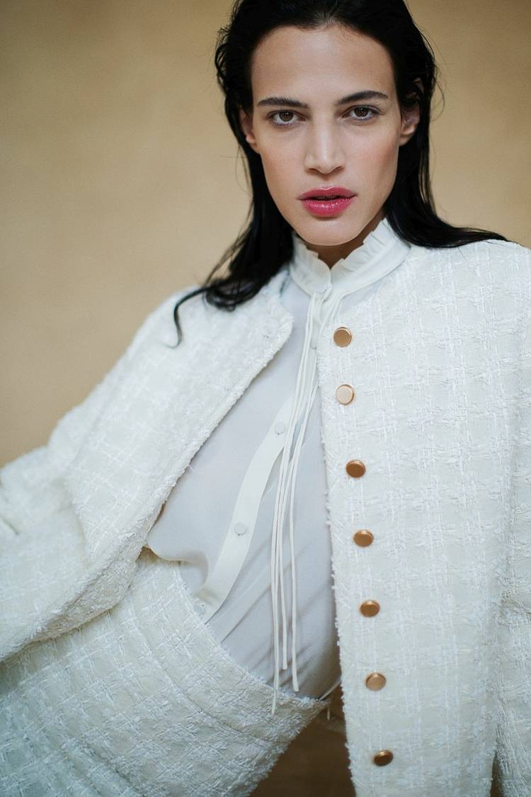 Sly 010 Hoch Taillierter Tweed-Minirock