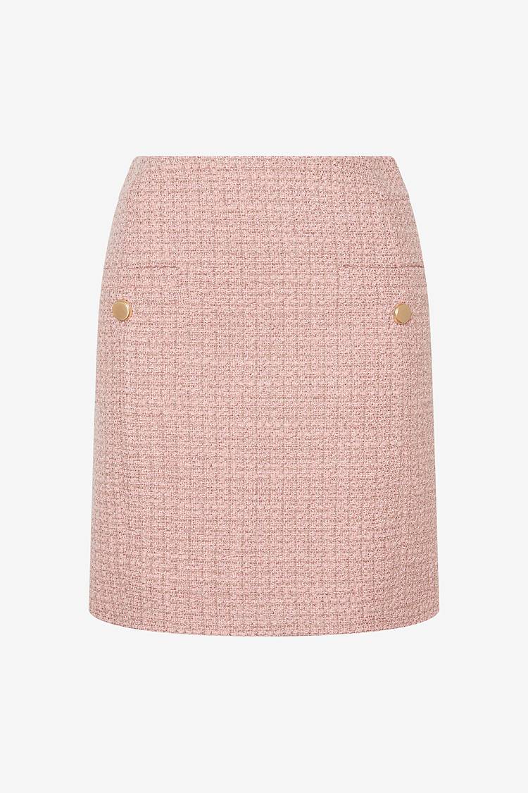 Sly 010 Hoch taillierter Tweed-Minirock