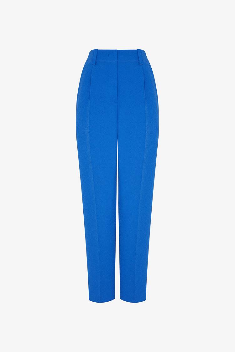 Sly 010 Hose mit Bundfalte aus Crêpe-Envers-Satin