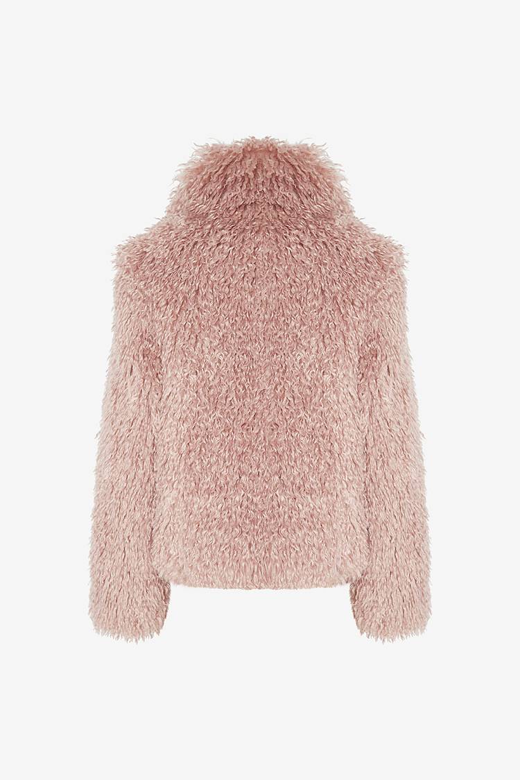 Sly 010 Kastige Faux-Fur Jacke