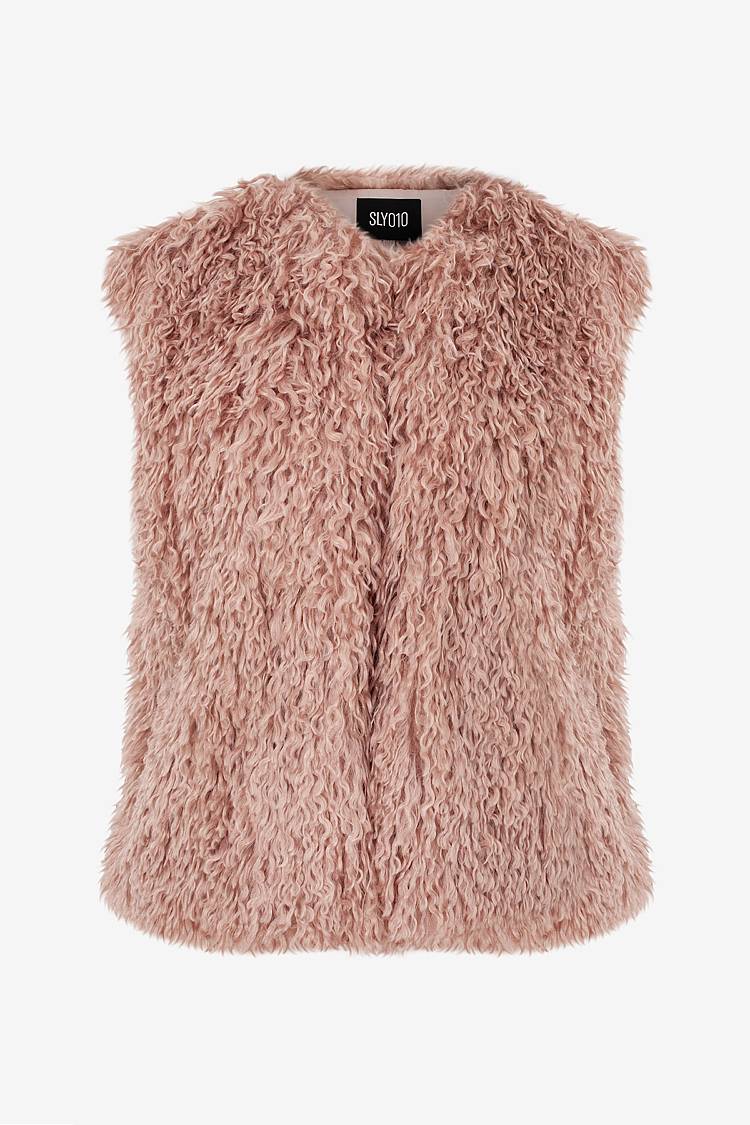Sly 010 Kastige Faux-Fur Weste