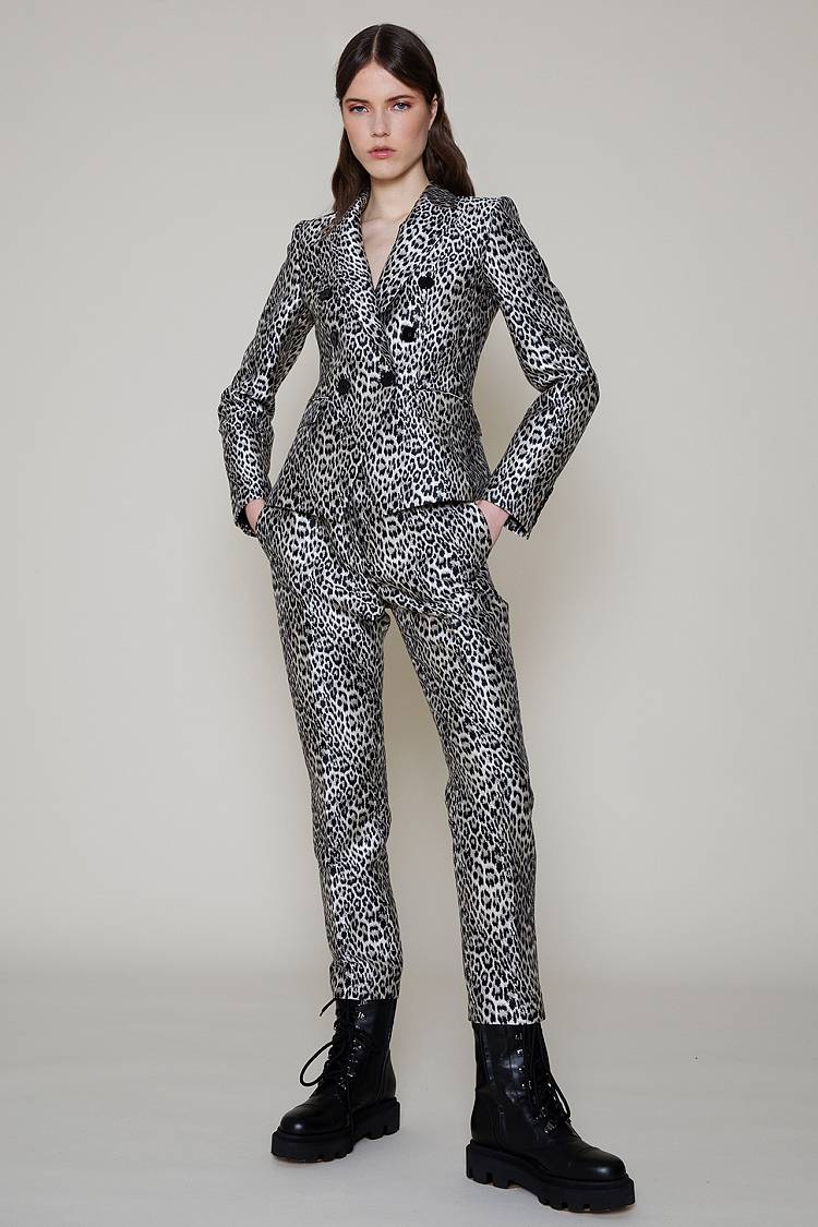 Sly 010 Klassische Hose Aus Leojacquard