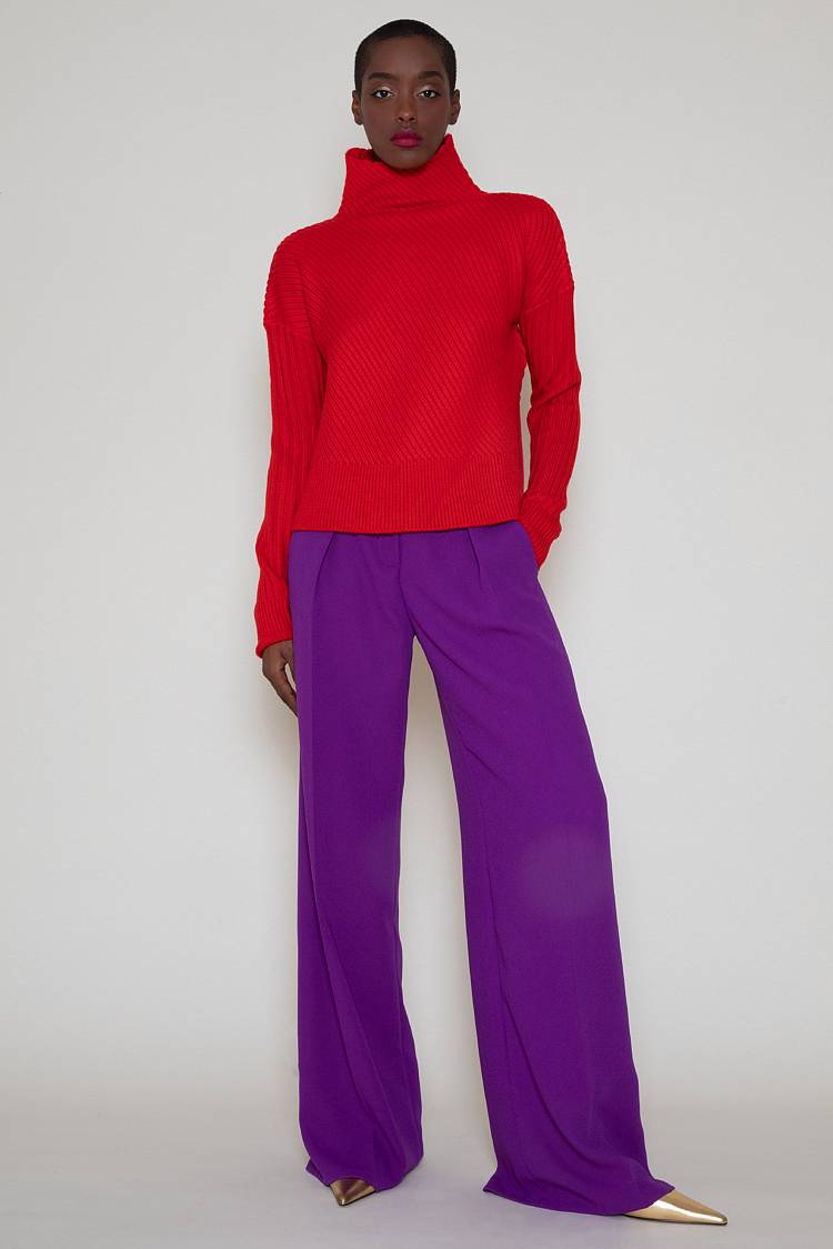 Sly 010 **Klassischer Pullover Mit Stehkragen**