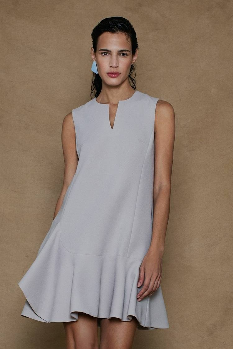 Sly 010 Kleid Aus Crêpe-envers-Satin