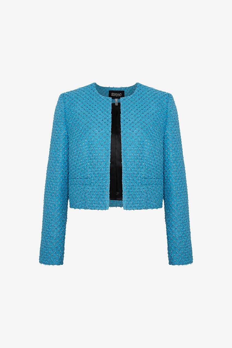 Sly 010 Kurz geschnittene Jacke aus Tweed