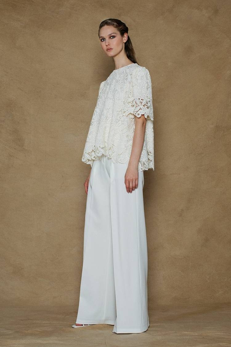 Sly 010 Kurzärmliges Spitzentop