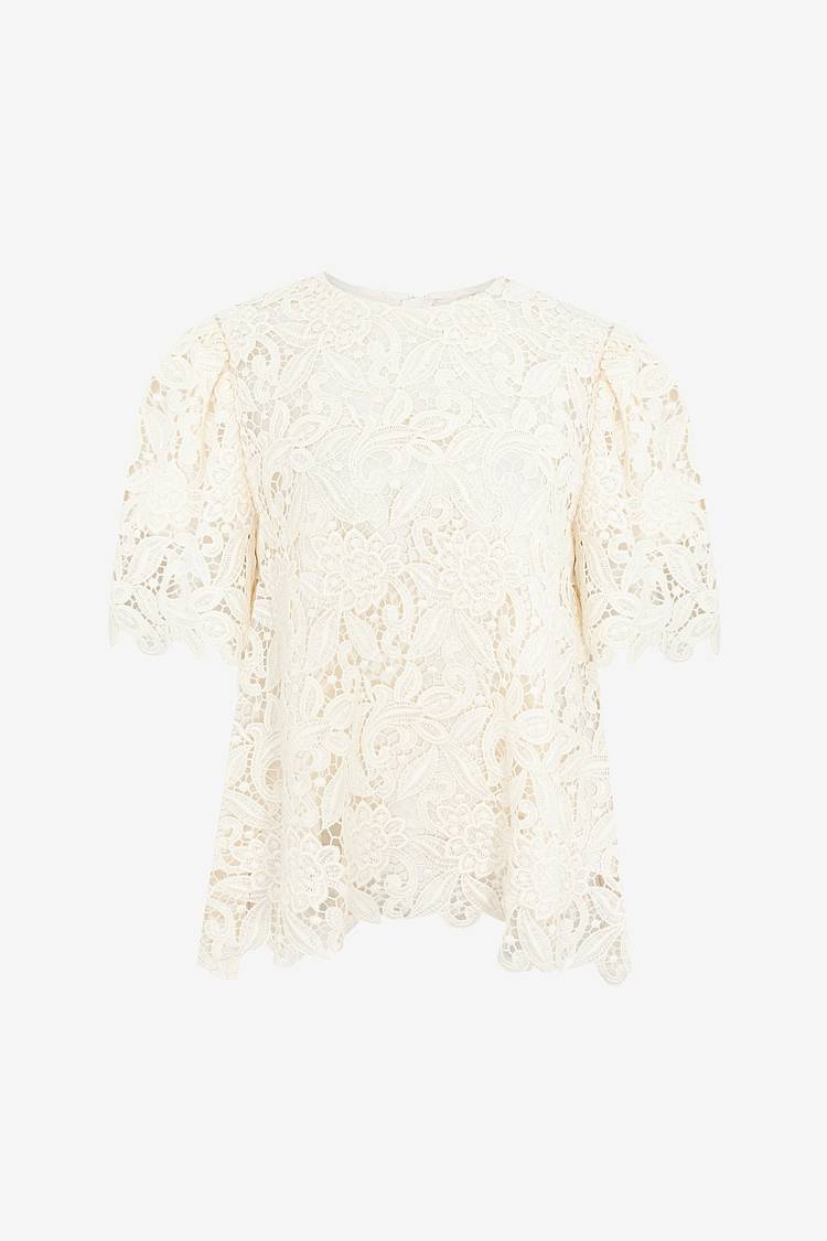 Sly 010 Kurzärmliges Spitzentop