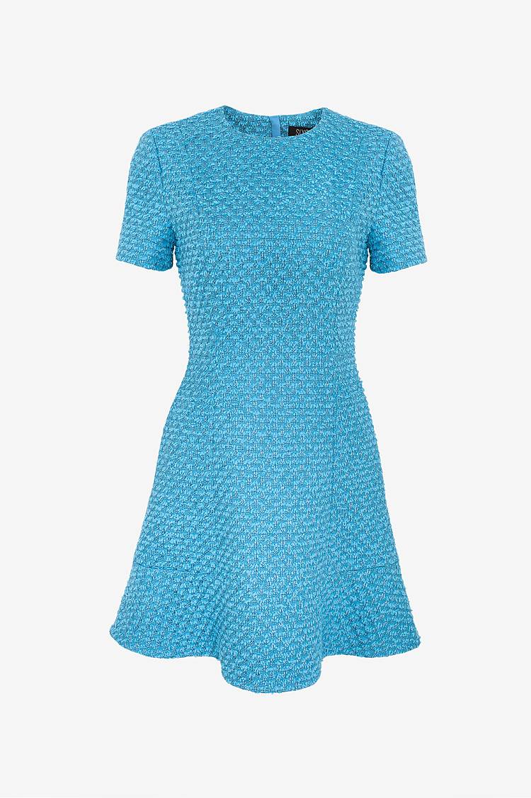 Sly 010 Kurzärmliges Tweed-Kleid