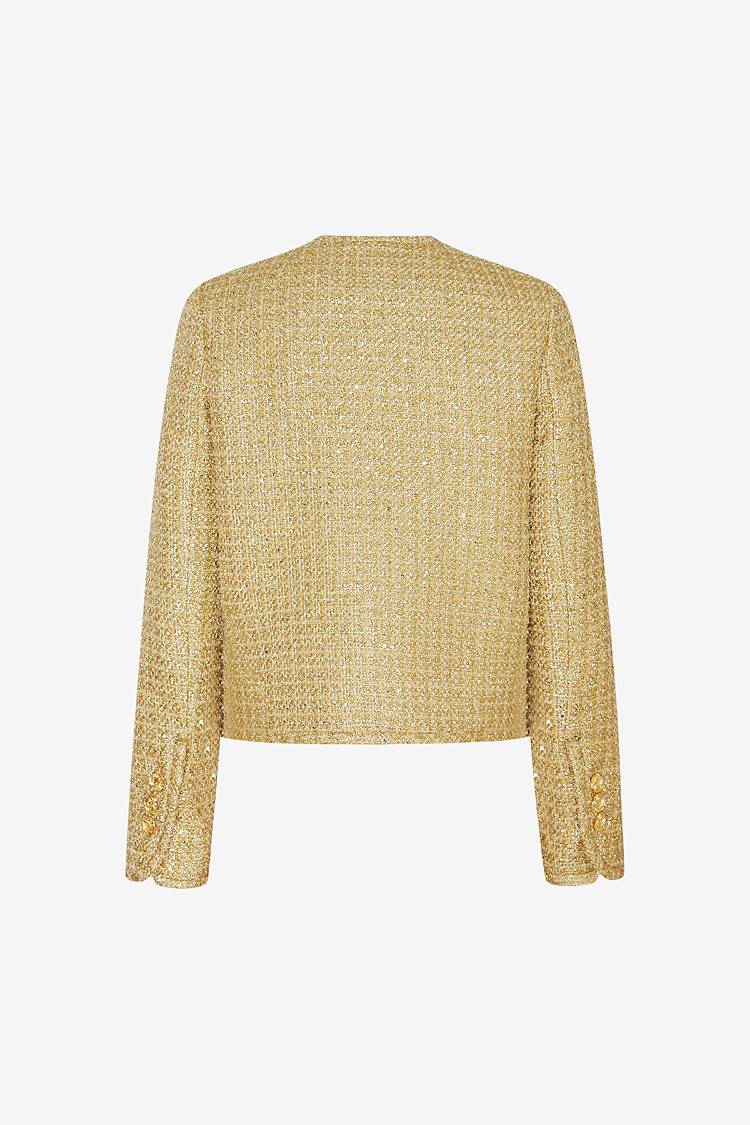 Sly 010 Kurze Jacke Aus Funkelndem Tweed