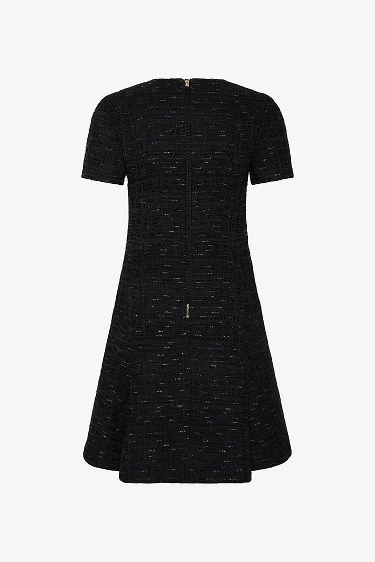 Sly 010 Kurzes Tweed-Kleid In A-Linie