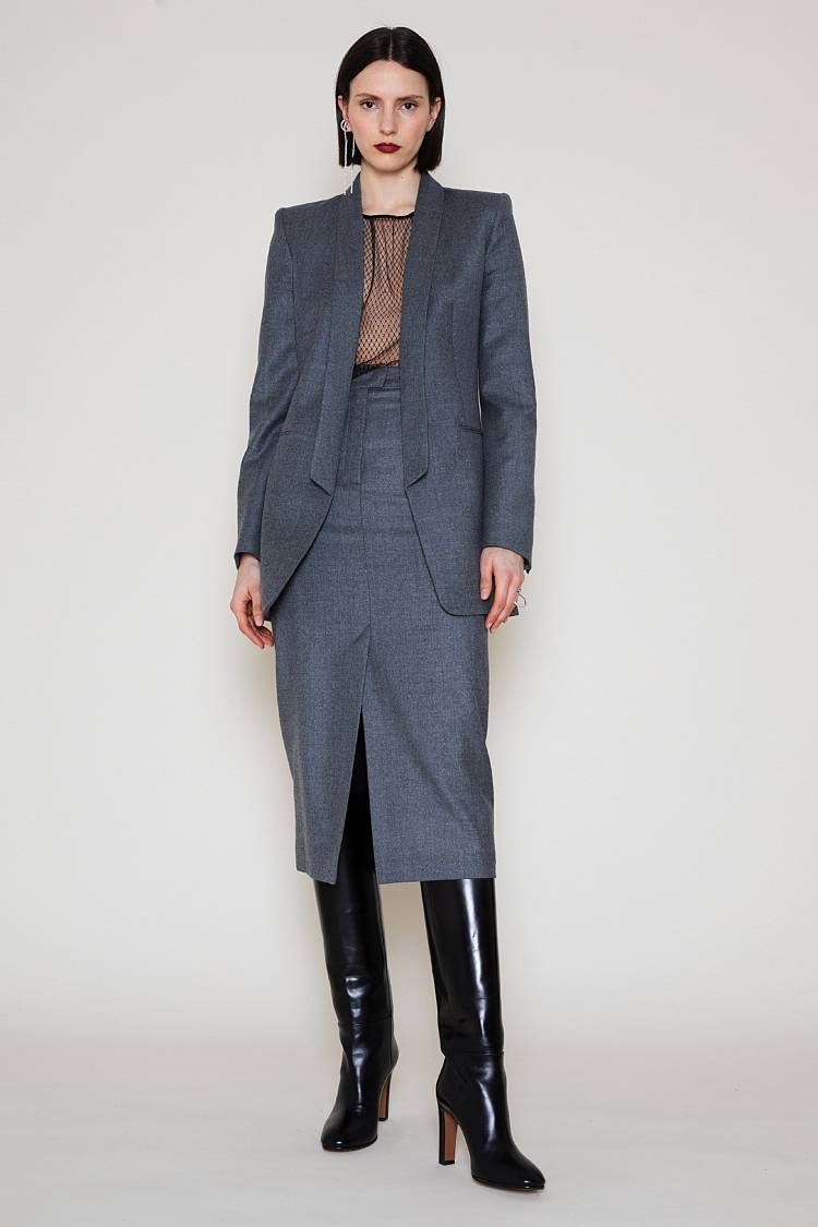 Sly 010 **Lang Geschnittener Knopfloser Blazer**