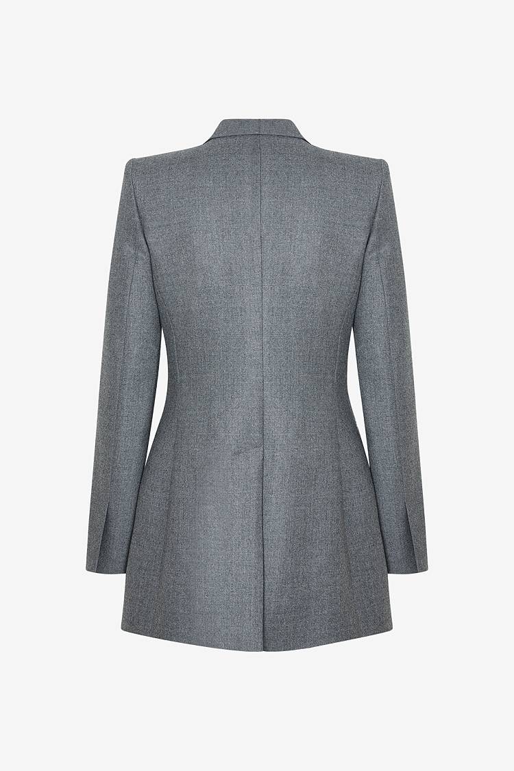 Sly 010 **Lang Geschnittener Knopfloser Blazer**