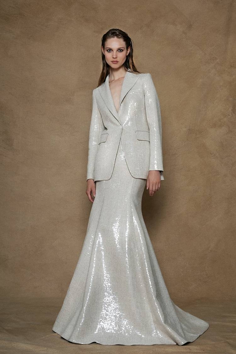 Sly 010 Langer Blazer Mit Pailetten