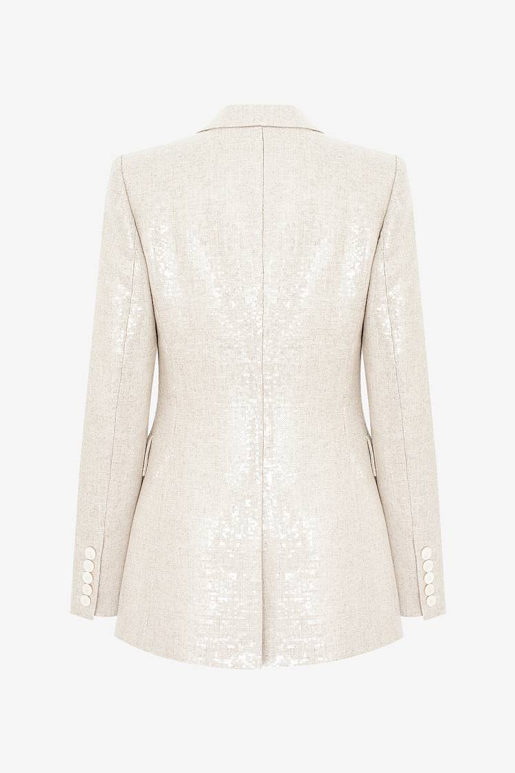 Sly 010 Langer Blazer Mit Pailetten