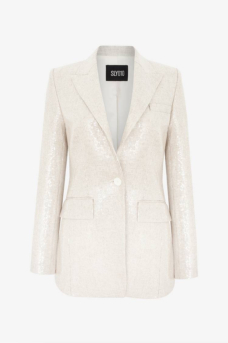 Sly 010 Langer Blazer mit Pailetten