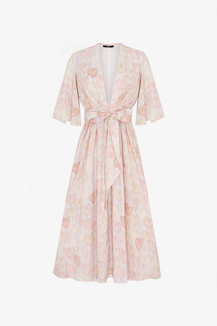 Sly 010 Langes Kleid mit Schleife