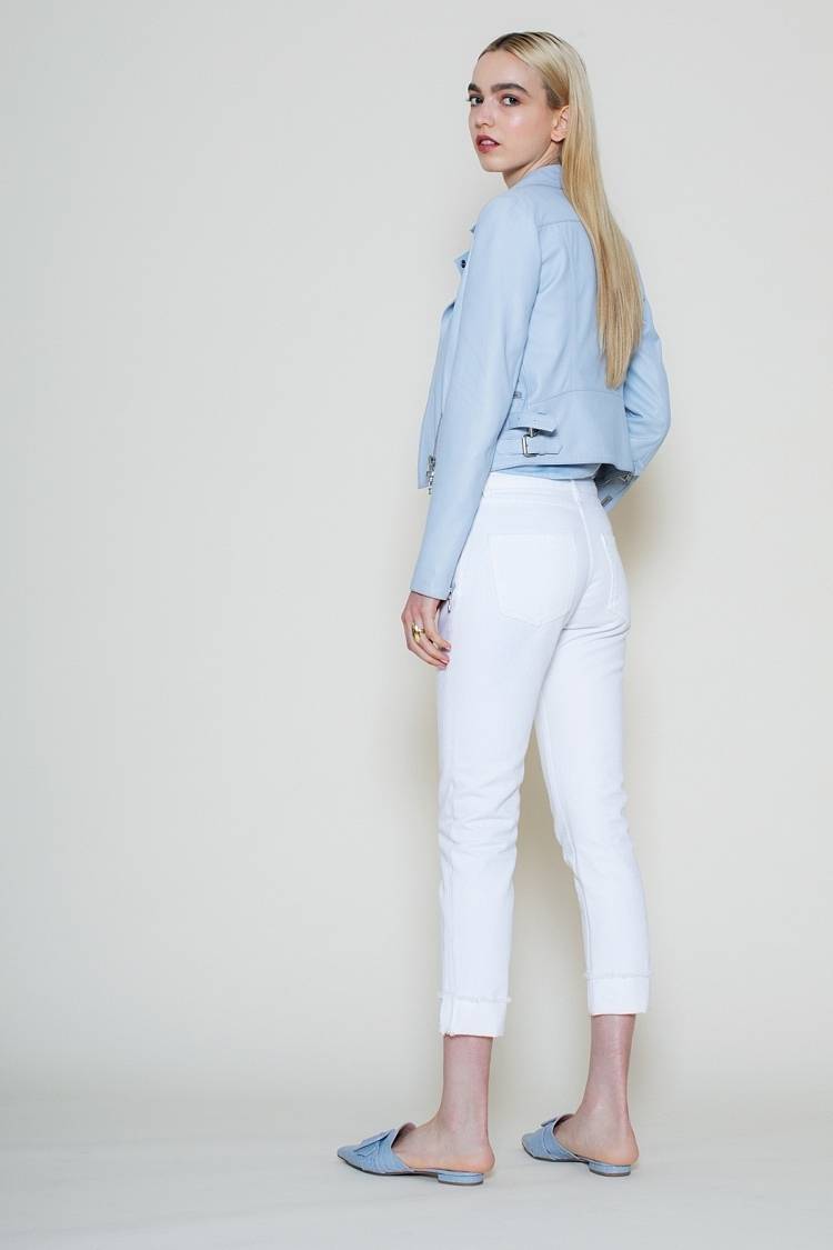 Sly 010 Lederjacke Im Bikerstil