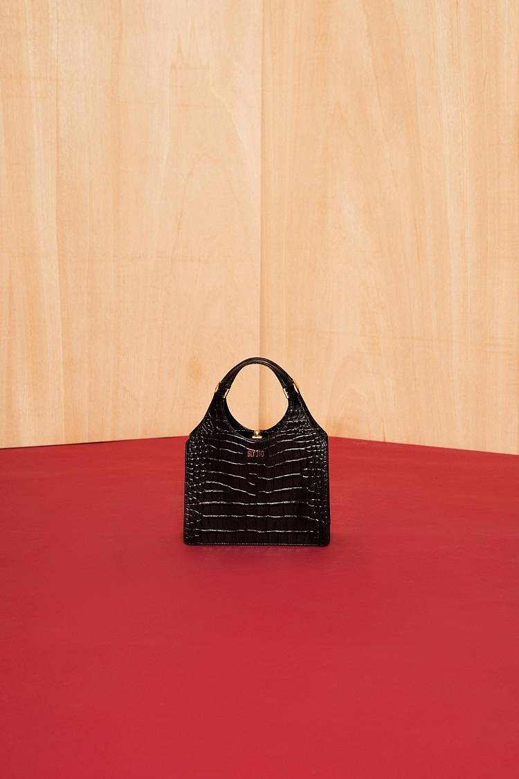 Sly 010 Maria Bag Aus Leder Mit Kroko-Prägung