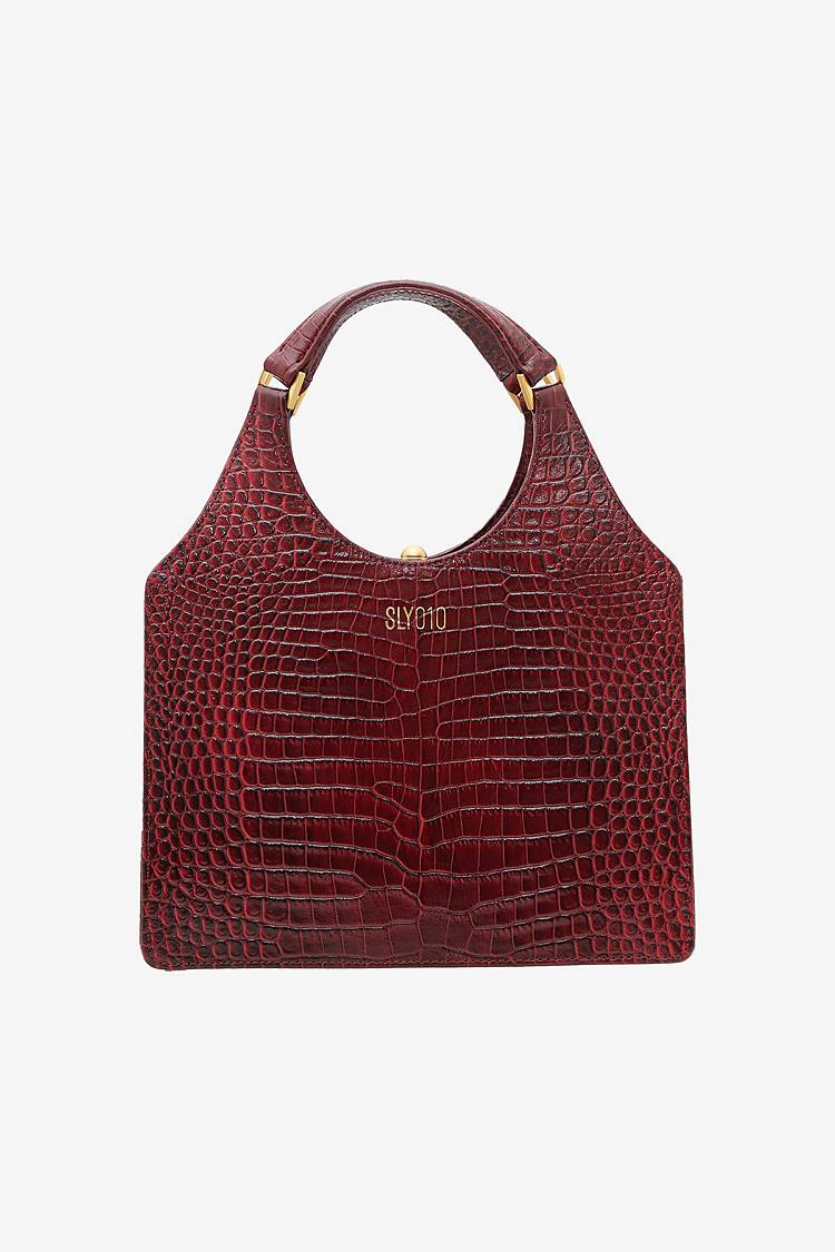 Sly 010 Maria Bag aus Leder mit Kroko-Prägung