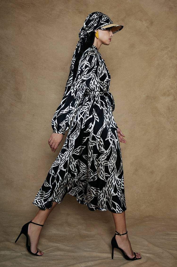 Sly 010 Midikleid Aus Seide