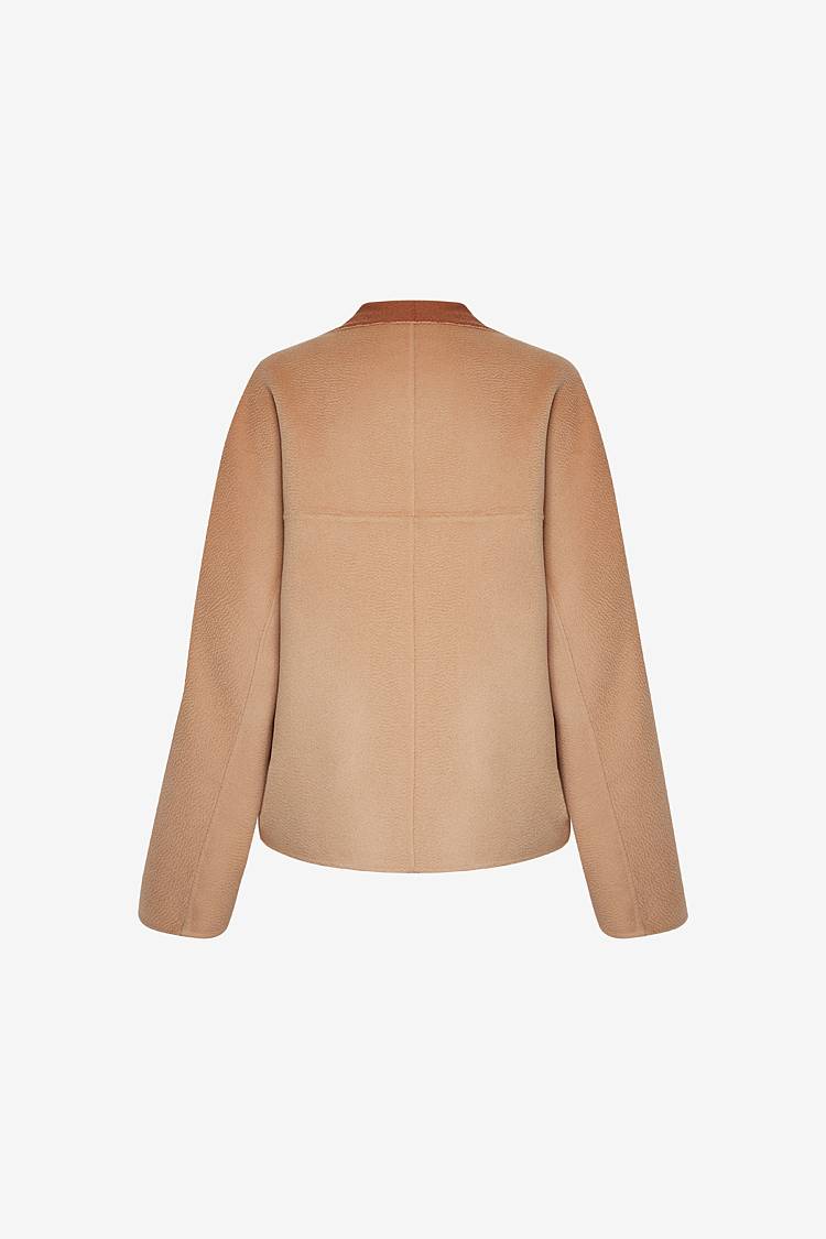 Sly 010 Minimalistische Knopflose Doubleface-Jacke