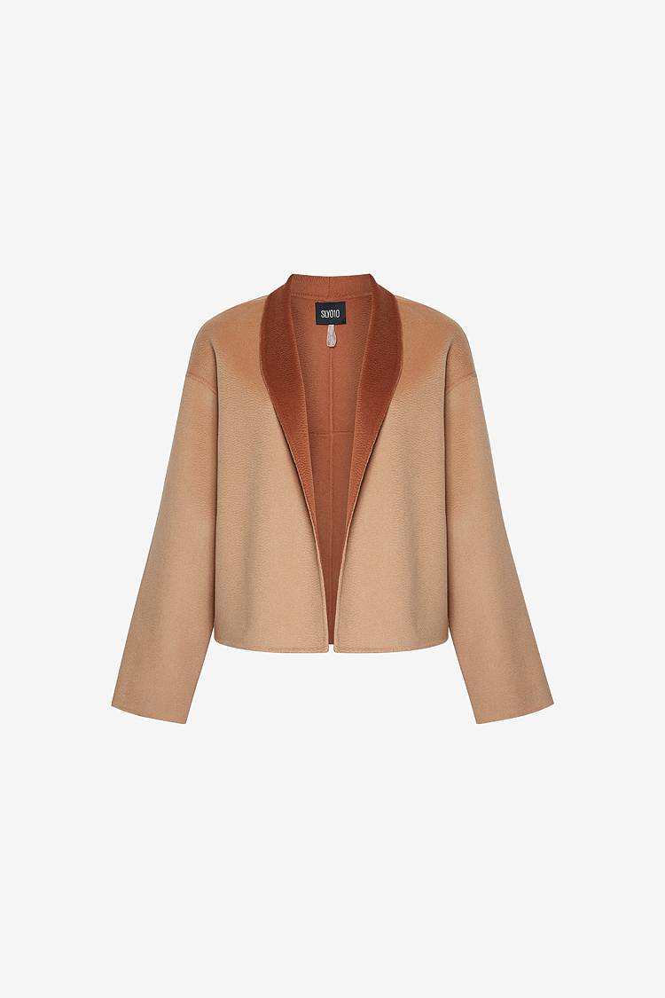 Sly 010 Minimalistische Knopflose Doubleface-Jacke