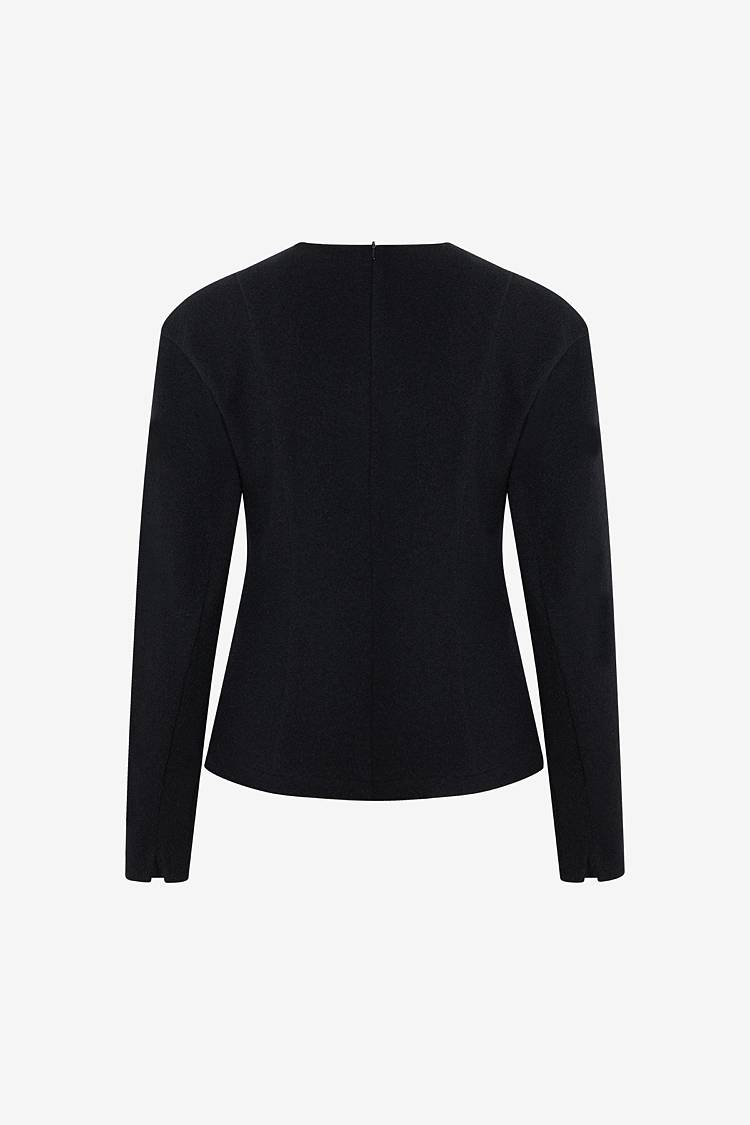 Sly 010 Minimalistisches Tailliertes Wolltop