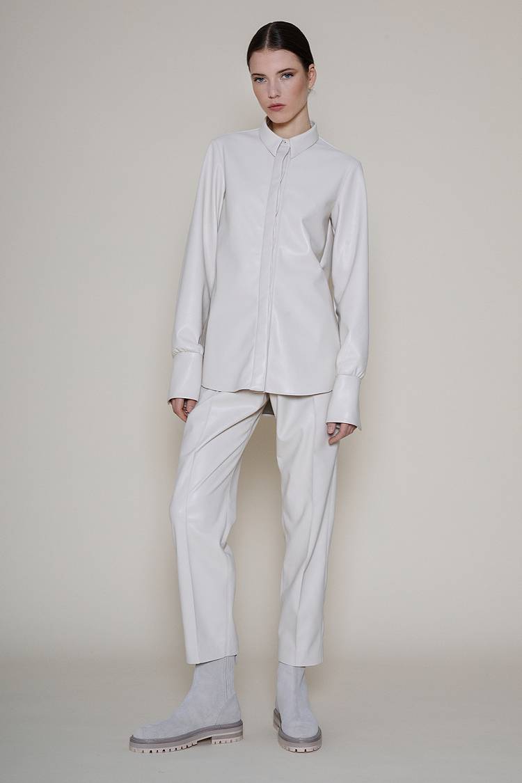 Sly 010 Paperbag Hose In Lederoptik